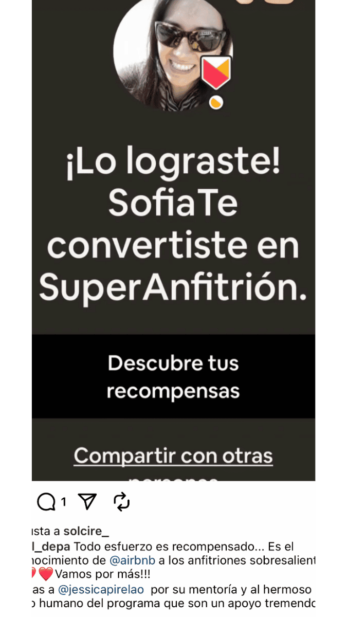 Sofía logró convertirse en Superanfitriona